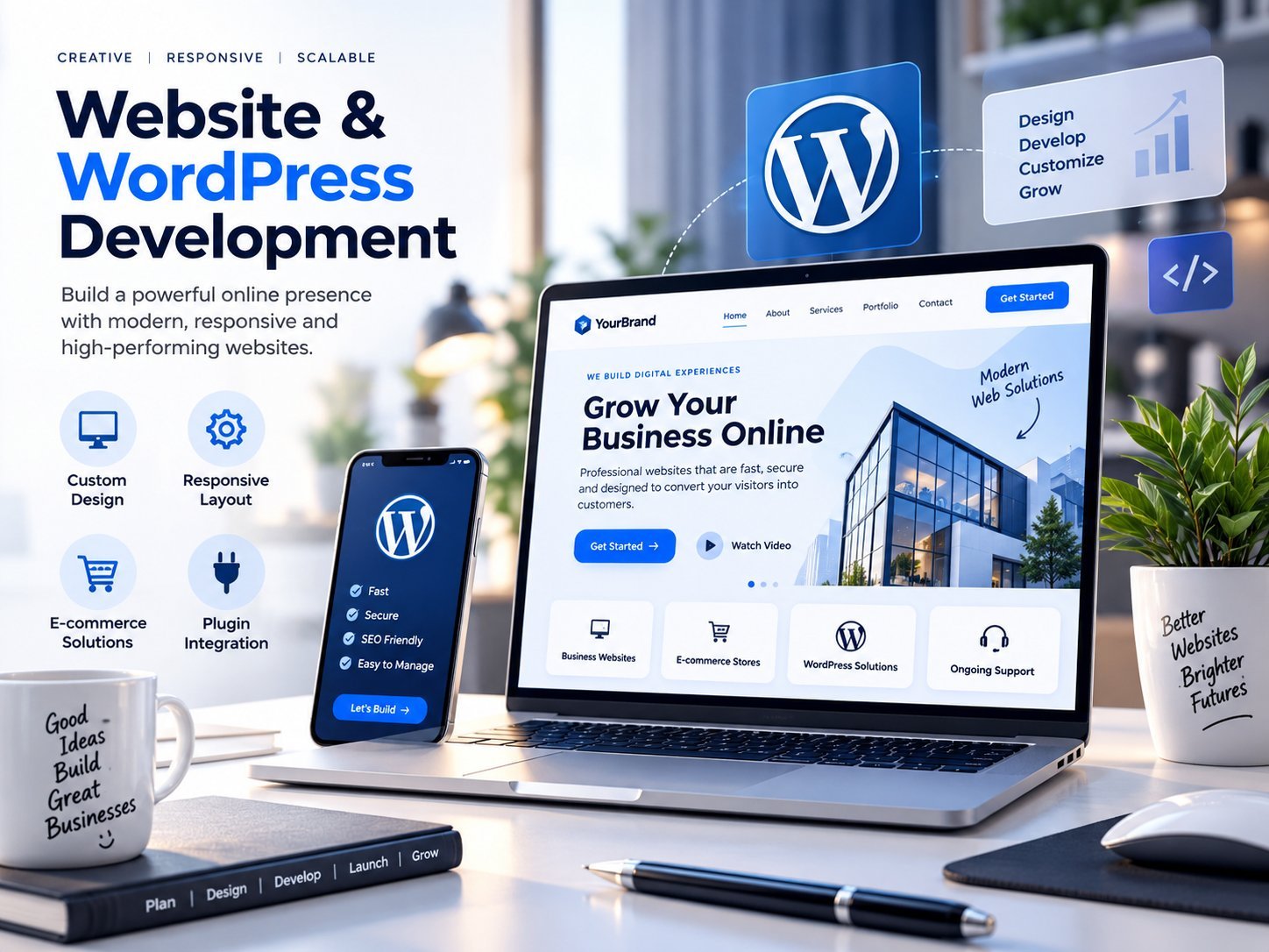 Website and WordPress Development Services by HDS Tech Solutions